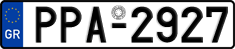 License plate of Greece, Cars