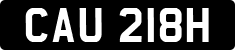 License plate of the United Kingdom, 1963 year system