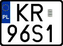 License plates of Poland, Special vehicles and motorcycles