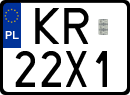 License plates of Poland, Regular car plates