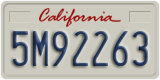California, Commercial vehicles (1A23456)