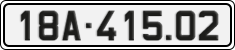 License plate of Vietnam, Cars