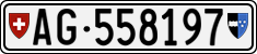 License plate of Switzerland, Cars