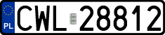 License plates of Poland, Regular car plates