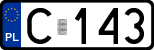 License plates of Poland, Regular car plates