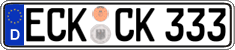 German license plate, Regular plates