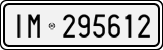 License plate of Italy, Cars (1927 year series)