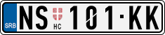 License plate of Serbia, Cars