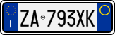 License plate of Italy, Cars (1994 year series)