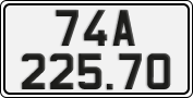 License plate of Vietnam, Cars