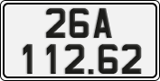 License plate of Vietnam, Cars