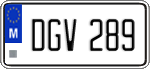 License plate of Malta, Regular plates (ABC 123)