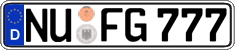 German license plate, Regular plates