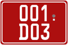 License plate of Georgia, Diplomatic