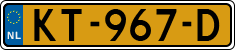 License plate of the Netherlands, Cars
