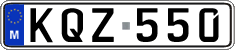 License plate of Malta, Regular plates (ABC 123)