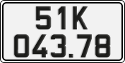 License plate of Vietnam, Cars