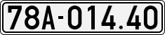 License plate of Vietnam, Cars