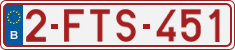 License plate of Belgium, Regular plates (2010)