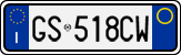 License plate of Italy, Cars (1994 year series)