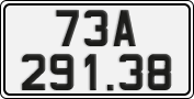 License plate of Vietnam, Cars