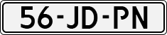 License plate of the Netherlands, Cars