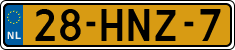 License plate of the Netherlands, Cars