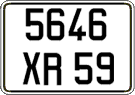 French license plate, FNI