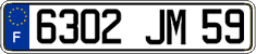 French license plate, FNI