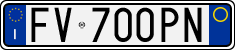 License plate of Italy, Cars (1994 year series)