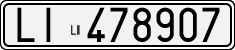 License plate of Italy, Cars (1927 year series)