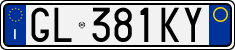 License plate of Italy, Cars (1994 year series)