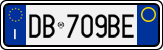 License plate of Italy, Cars (1994 year series)