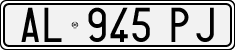 License plate of Italy, Cars (1994 year series)