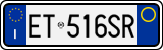 License plate of Italy, Cars (1994 year series)