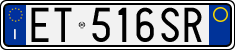 License plate of Italy, Cars (1994 year series)