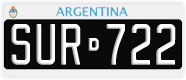 License plate of Argentina, Cars (1995, ABC 123)