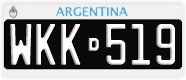 License plate of Argentina, Cars (1995, ABC 123)
