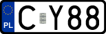 License plates of Poland, Regular car plates