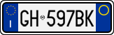 License plate of Italy, Cars (1994 year series)