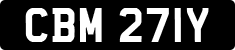 License plate of the United Kingdom, 1963 year system