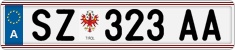 License plate of Austria, Regular plates