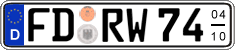 German license plate, Seasonal plates