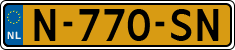 License plate of the Netherlands, Cars
