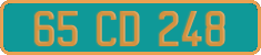 French license plate, Diplomatic