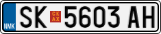 License plate of North Macedonia, Regular plates (2012)
