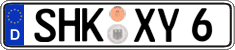 German license plate, Regular plates
