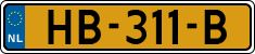 License plate of the Netherlands, Cars
