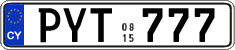 License plate of Cyprus, Regular plates