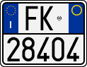 License plate of Italy, Motorcycles (1994 year series)